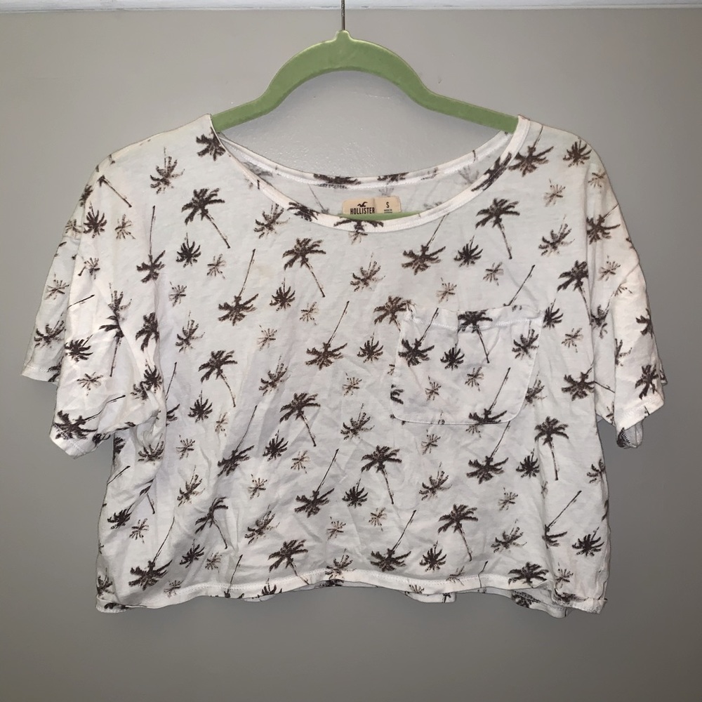 Hollister Palm Tree Crop Top 🌴